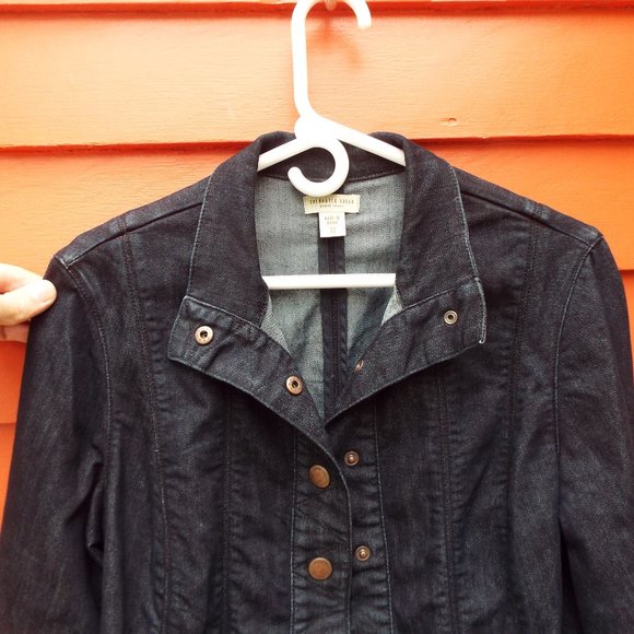 Coldwater Creek Dark Wash Denim Jean Jacket (EUC) - Picture 9 of 16